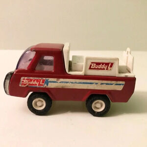 Vintage Buddy L Delivery Truck  Japan Red Truck Toy